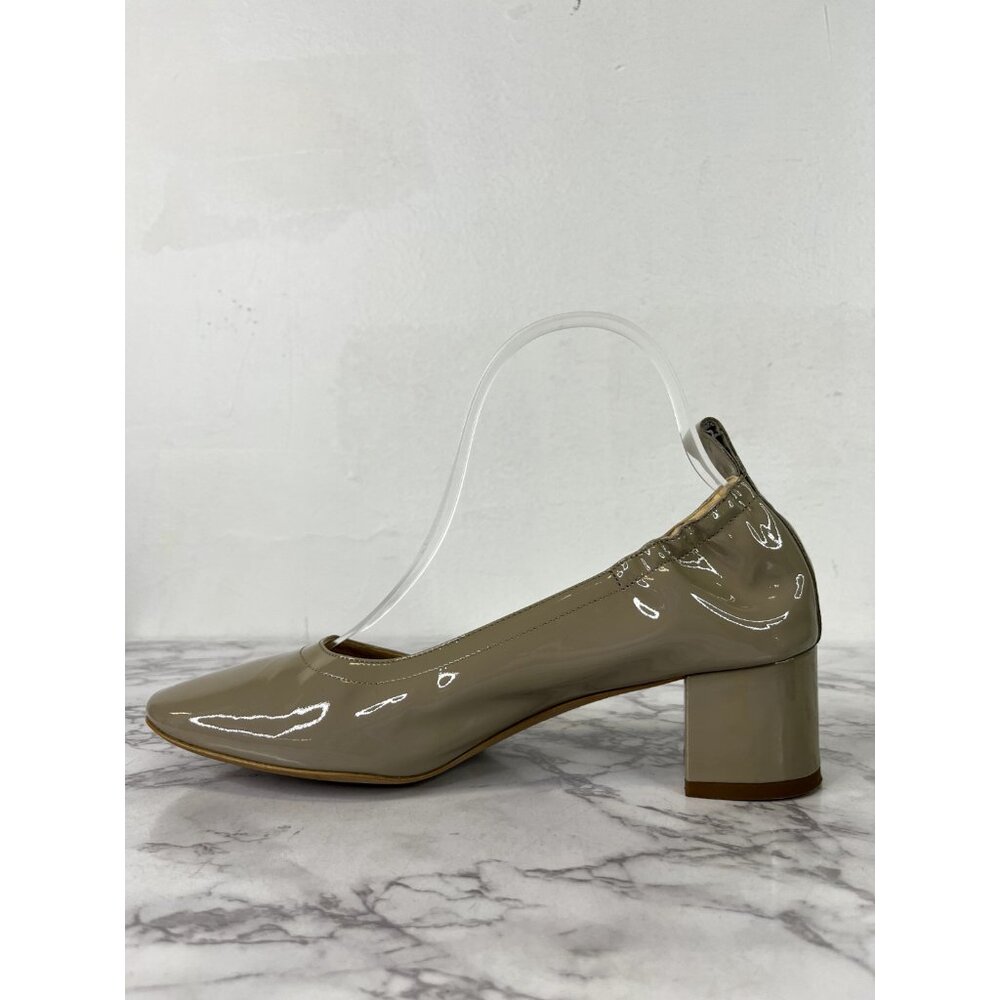 Everlane Women's Taupe The Italian Day Heel Patent Leather Sz 7.5 - Picture 9 of 10